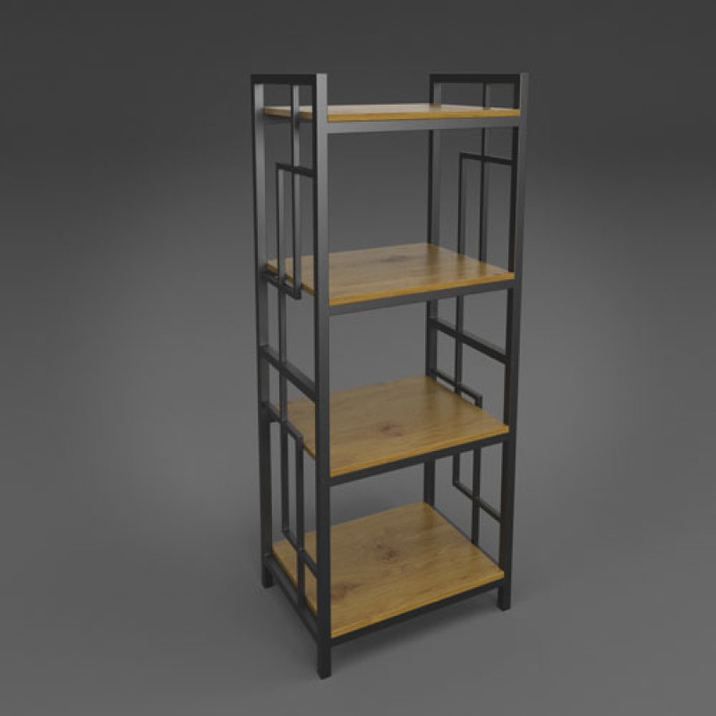 Стелаж металевий 4 полиці Брайтон (різні кольори)